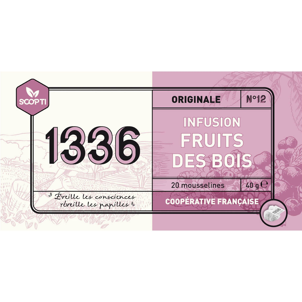 1336 Infusion fruits des bois 20 mousselines 40 g