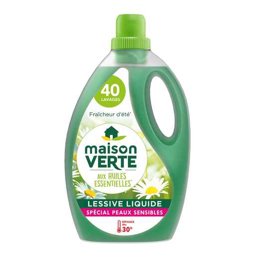 [3700992600000] MAISON VERTE Detergente Ecológico Frescura de Verão 2,4 L