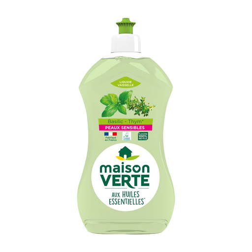 [3700992600055] MAISON VERTE Detergente Loiça Tomilho Manjericão 500 ml