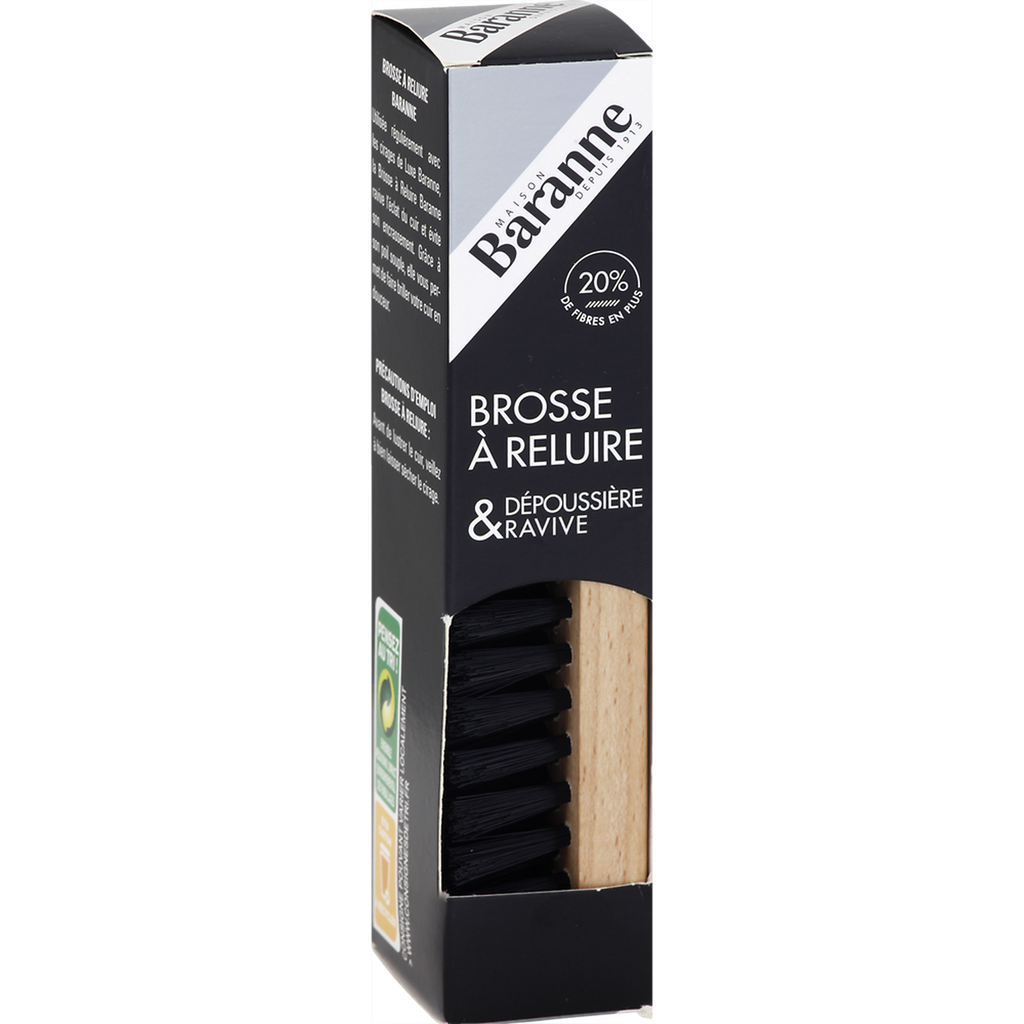 BARANNE Brosse à reluire excellence dépoussière et ravive la pièce