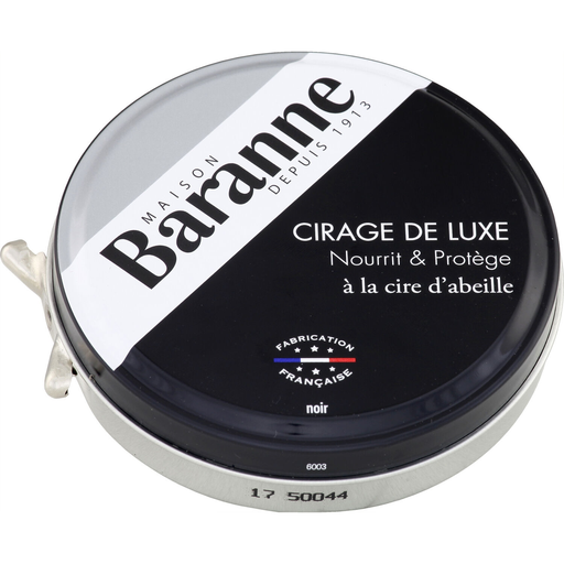[3700992600703] BARANNE Cirage de luxe à la cire d'abeille noir 75 ml