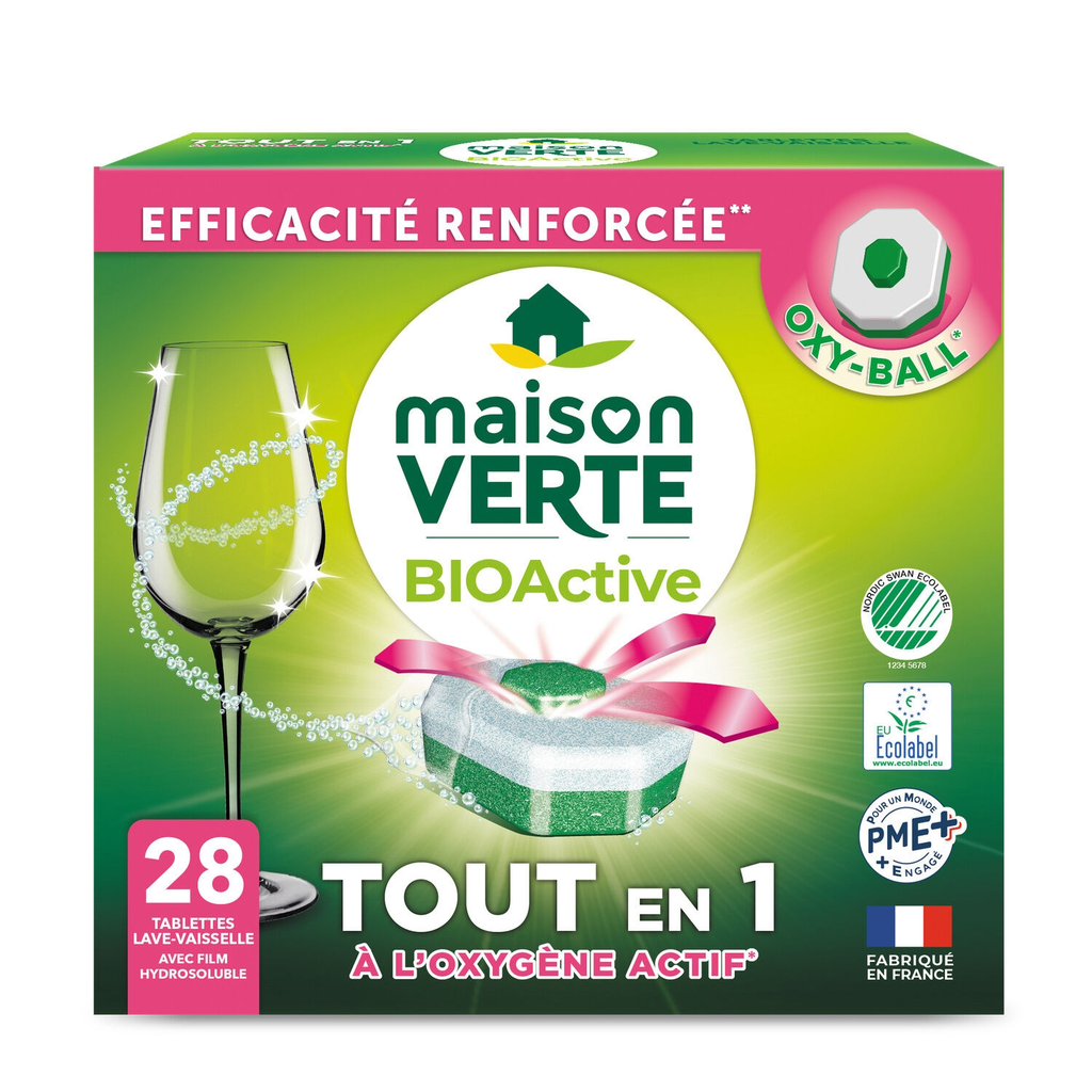 MAISON VERTE Bioactive Dishwasher Tablets 28 tablets