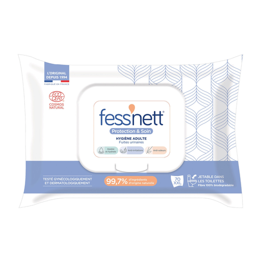 [3701076900030] FESS'NETT Moist Toilet Tissue Protection & Care 70 sheets