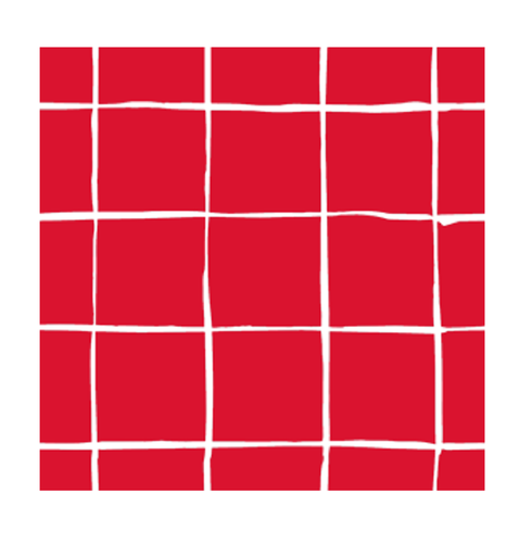 [3701168932161] MESA BEL'A Travel Maker Napkins White on Red Background 33x33cm (20 units)