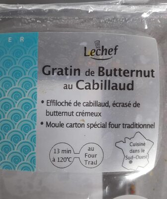 [3701222801242] FRAIS EMBALLE Butternut Squash Cod Gratin 270 g