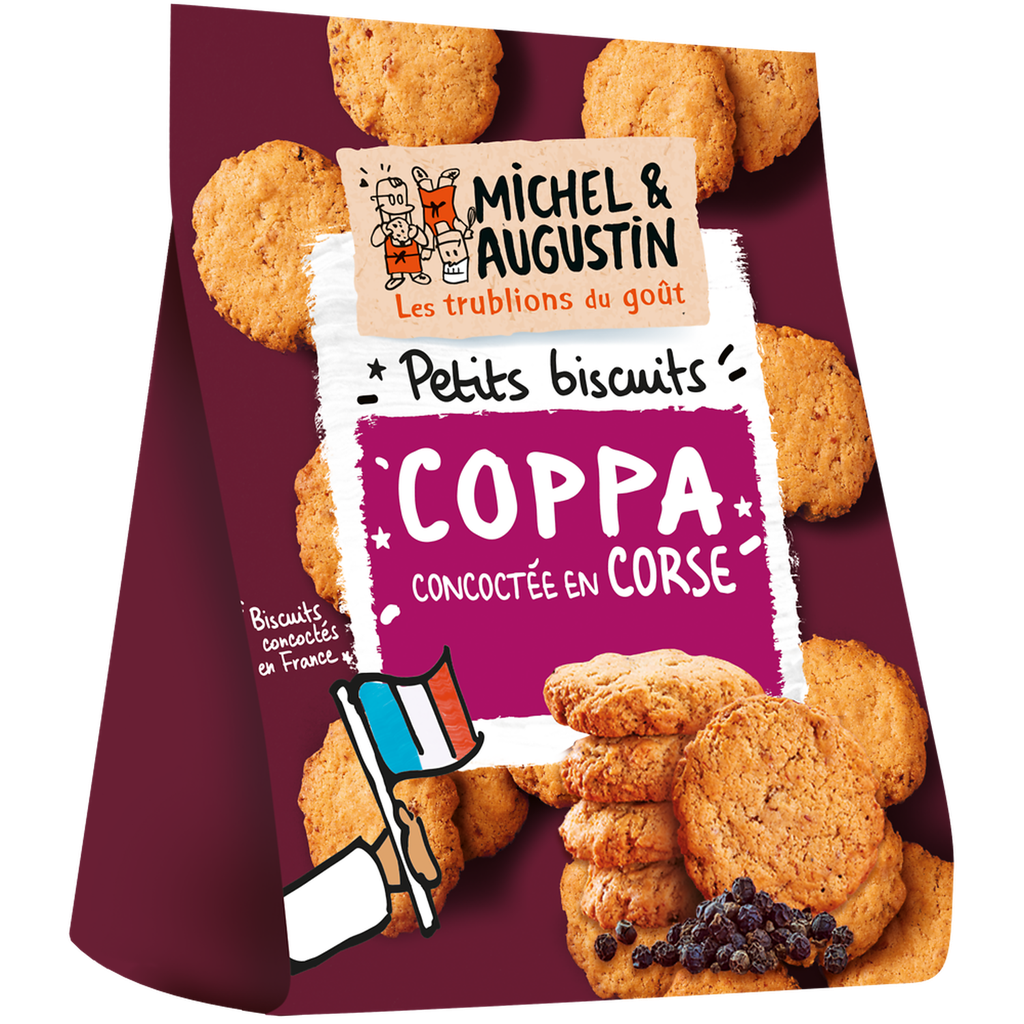 MICHEL ET AUGUSTIN Galletas saladas aperitivo coppa y pimienta negra 90 g