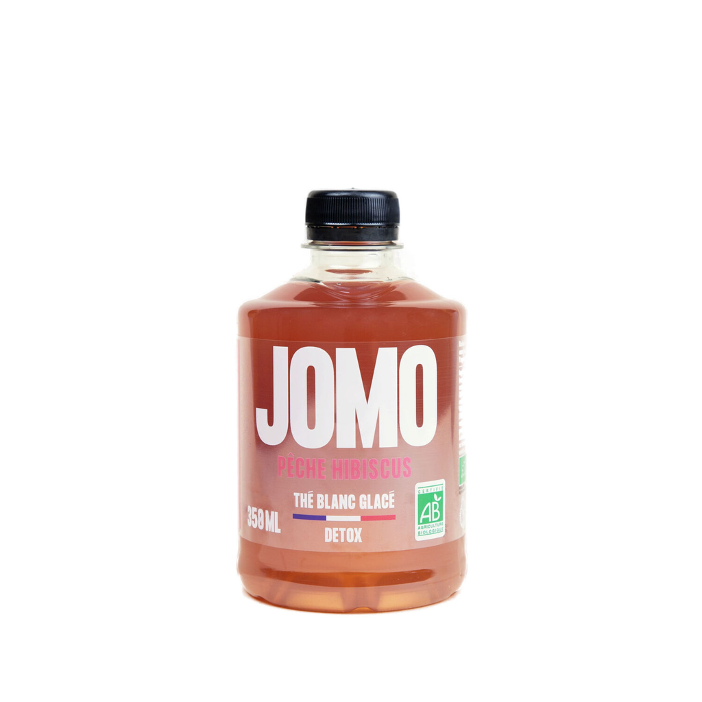 FRESH FOOD VILLAGE Chá branco Pêssego Hibisco JOMO 350 ml
