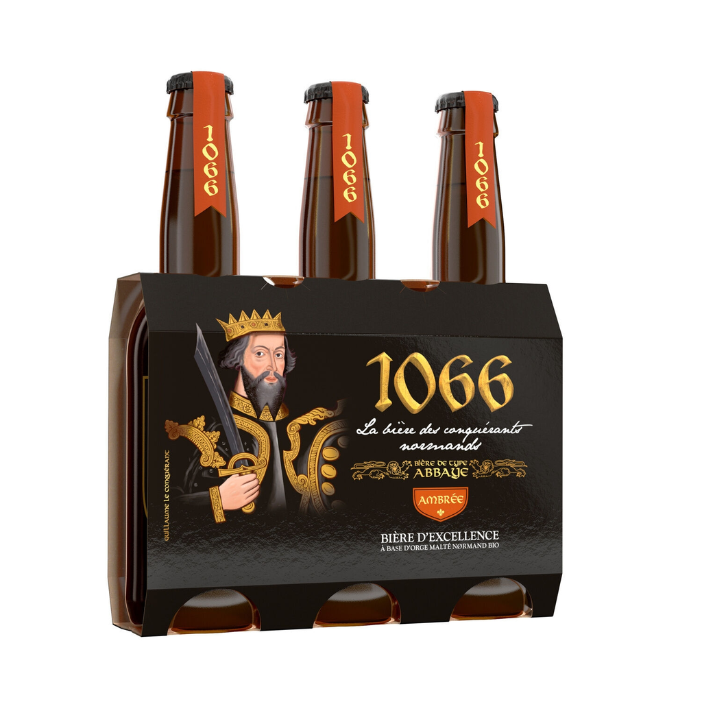 1066 Cerveza ámbar bio 3 botellas de 33 cl