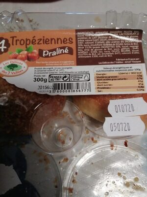 [3760008856777] LES DÉLICES DES 7 VALLÉES Praline Tropézienne 4 x 75 g