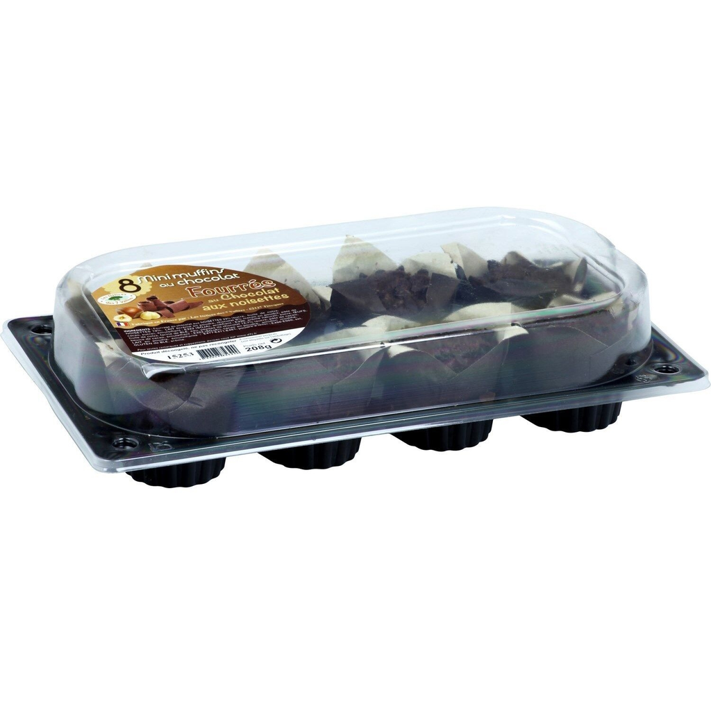 LES DELICES DES 7 VALLEES Mini Muffins de Chocolate e Avelãs 208 g