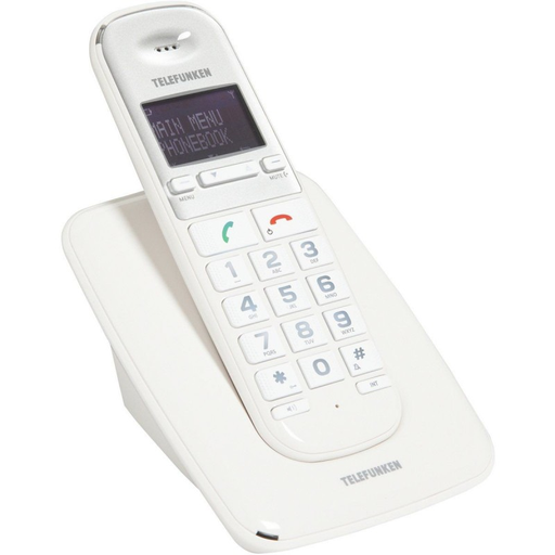 [3760009151871] TELEFUNKEN Telefone sem fios TD 301 Pillow Solo Branco