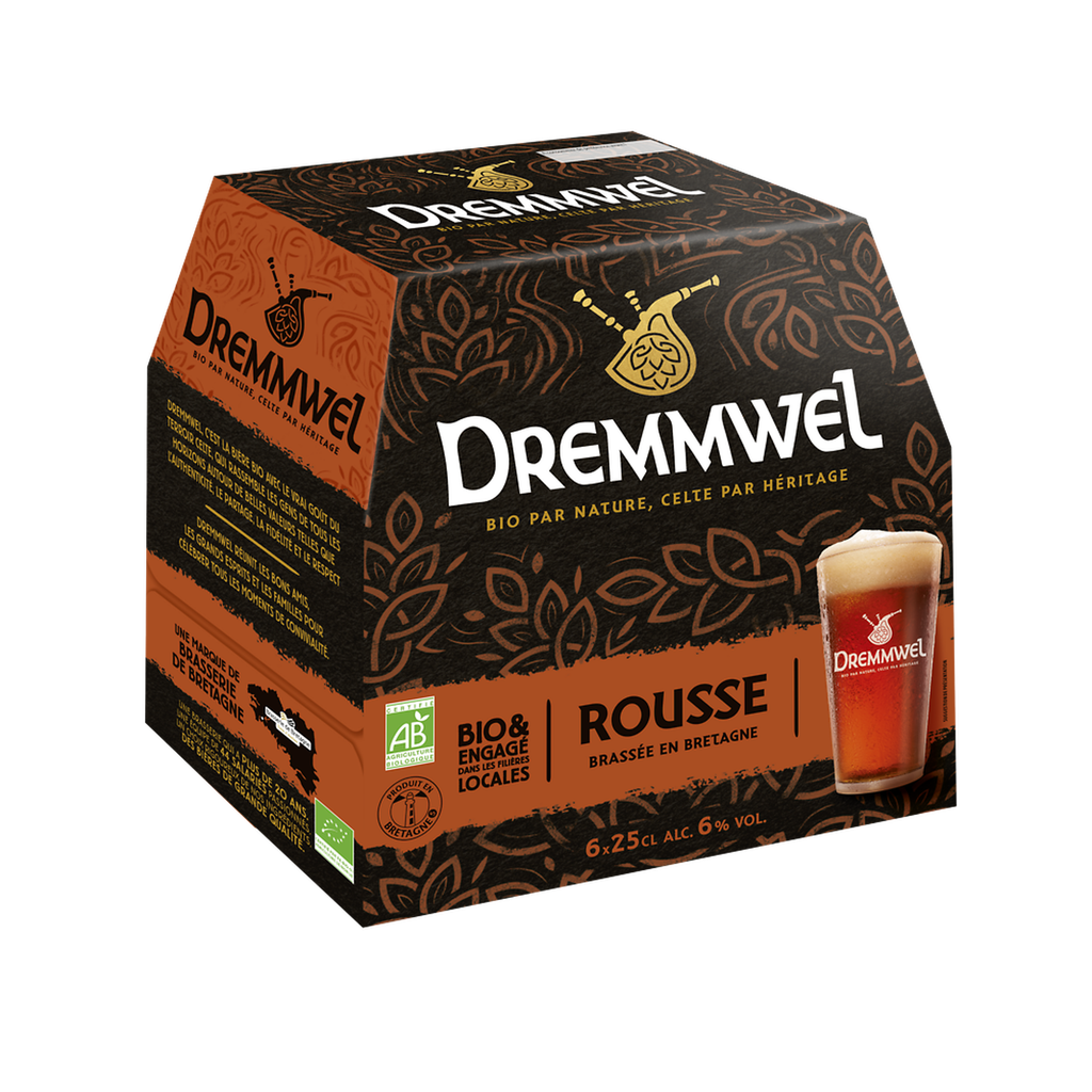 DREMMWEL Organic Amber Beer 6% 6 x 25 cl