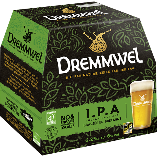 [3760010135112] DREMMWEL Bière Blonde IPA BIO 6 x 25 cl