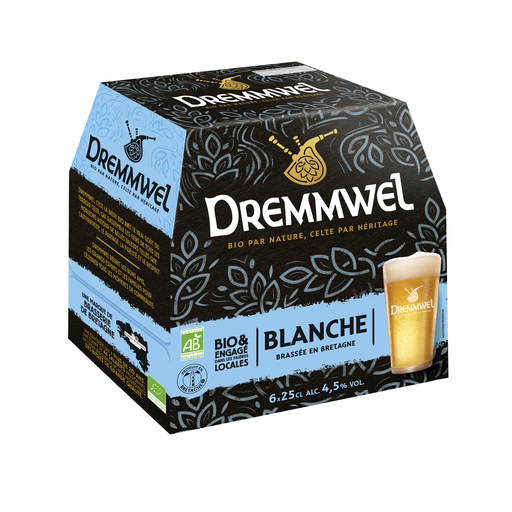 [3760010135471] DREMMWEL Cerveza blanca bio 4,5° 6 x 25 cl
