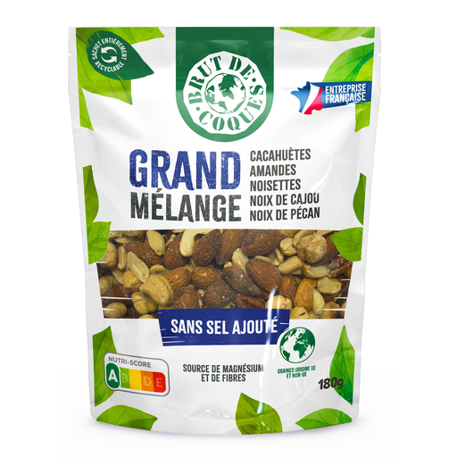 [3760011731559] COQUE BRUT Grand Mélange No Added Salt 180 g