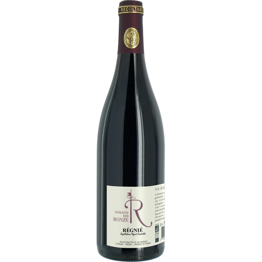 [3760011902003] DOMAINE DES RONZE Red Wine Beaujolais Organic 75 cl