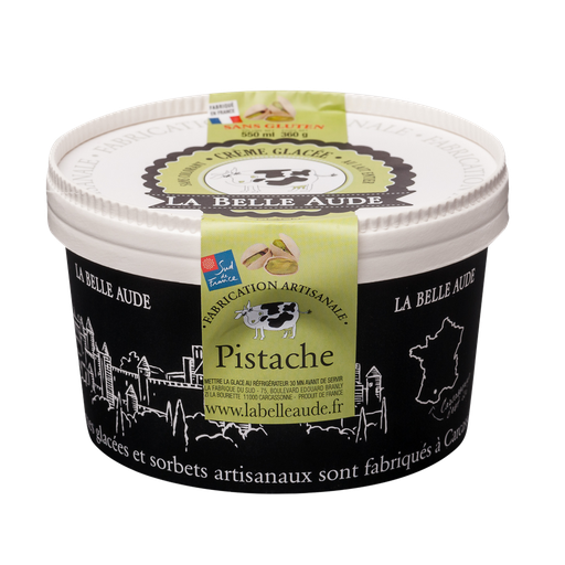 [3760015740045] LA BELLE AUDE Crème glacée à la pistache 356 g