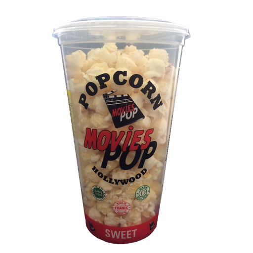 [3760018852417] MOVIES POP Sweet Popcorn, cup 125 g