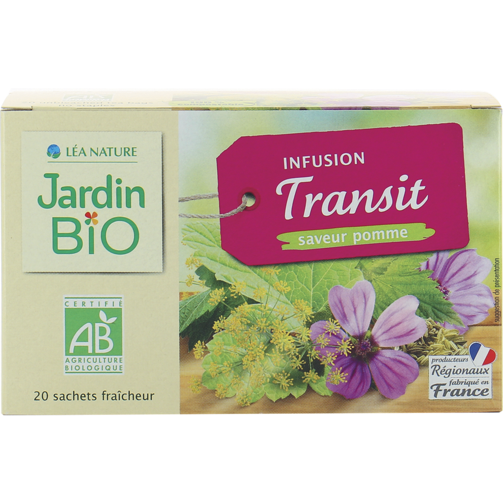 JARDIN BIO Infusion Transit Mauve et Anis Vert Bio 20 sachets 30g