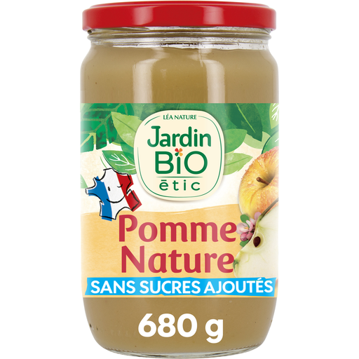 [3760020502324] JARDIN BIO ETIC Compota de manzana sin azúcares añadidos 680 g