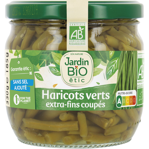[3760020503956] JARDIN BIO Extra-fine green beans no added salt 330 g