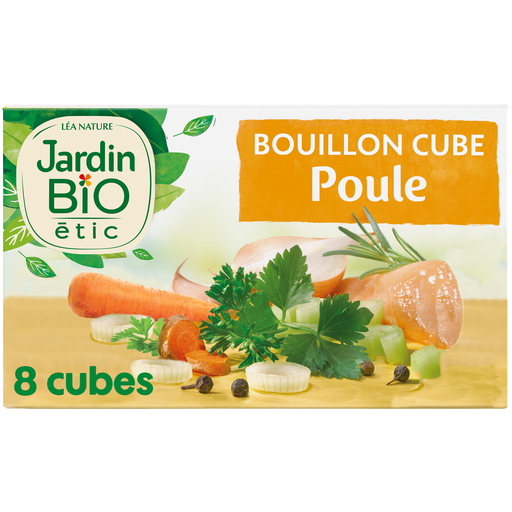 [3760020505912] JARDIN BIO ETIC Chicken and Fine Herbs Bouillon Cube 80g