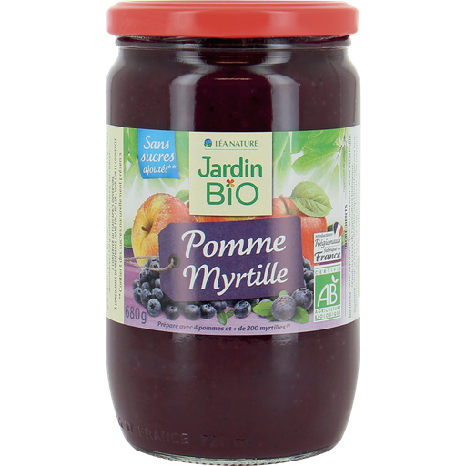 [3760020506742] JARDIN BIO ETIC Apple Blueberry Dessert No Added Sugar 680 g