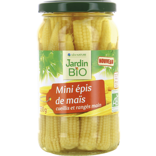 [3760020508876] JARDIN BIO Mini corn cobs 330 g
