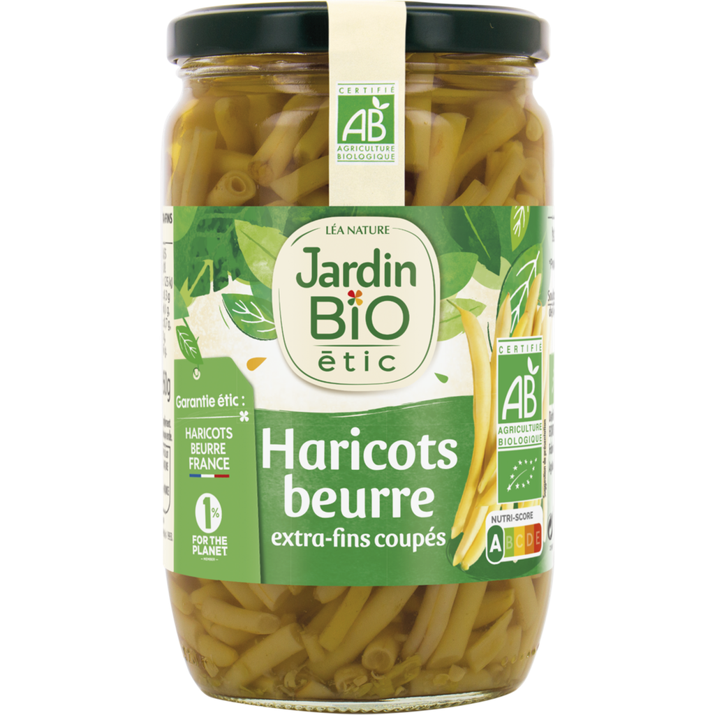 JARDIN BIO ETIC Organic extra-fine cut butter beans 660g
