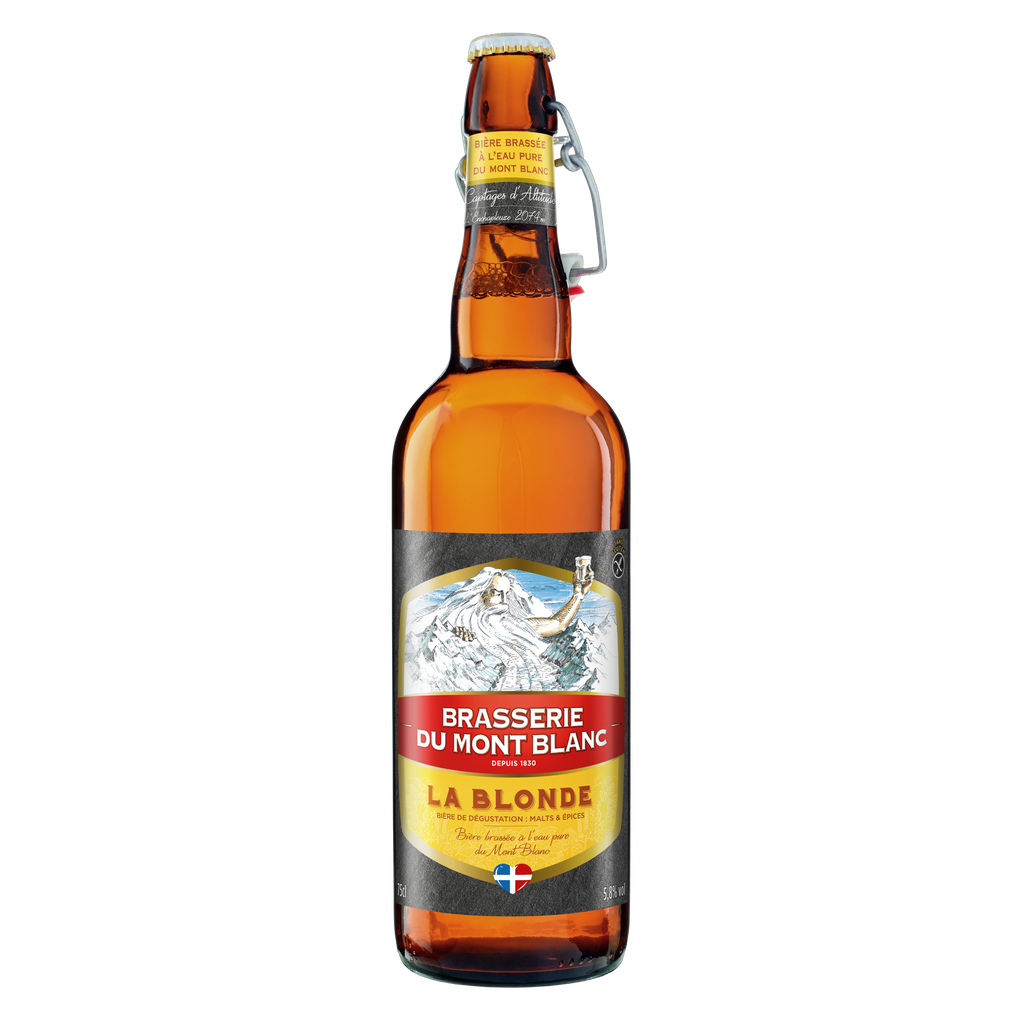 BRASSERIE DU MONT BLANC La Blonde Strong Lager Beer 0.75 L