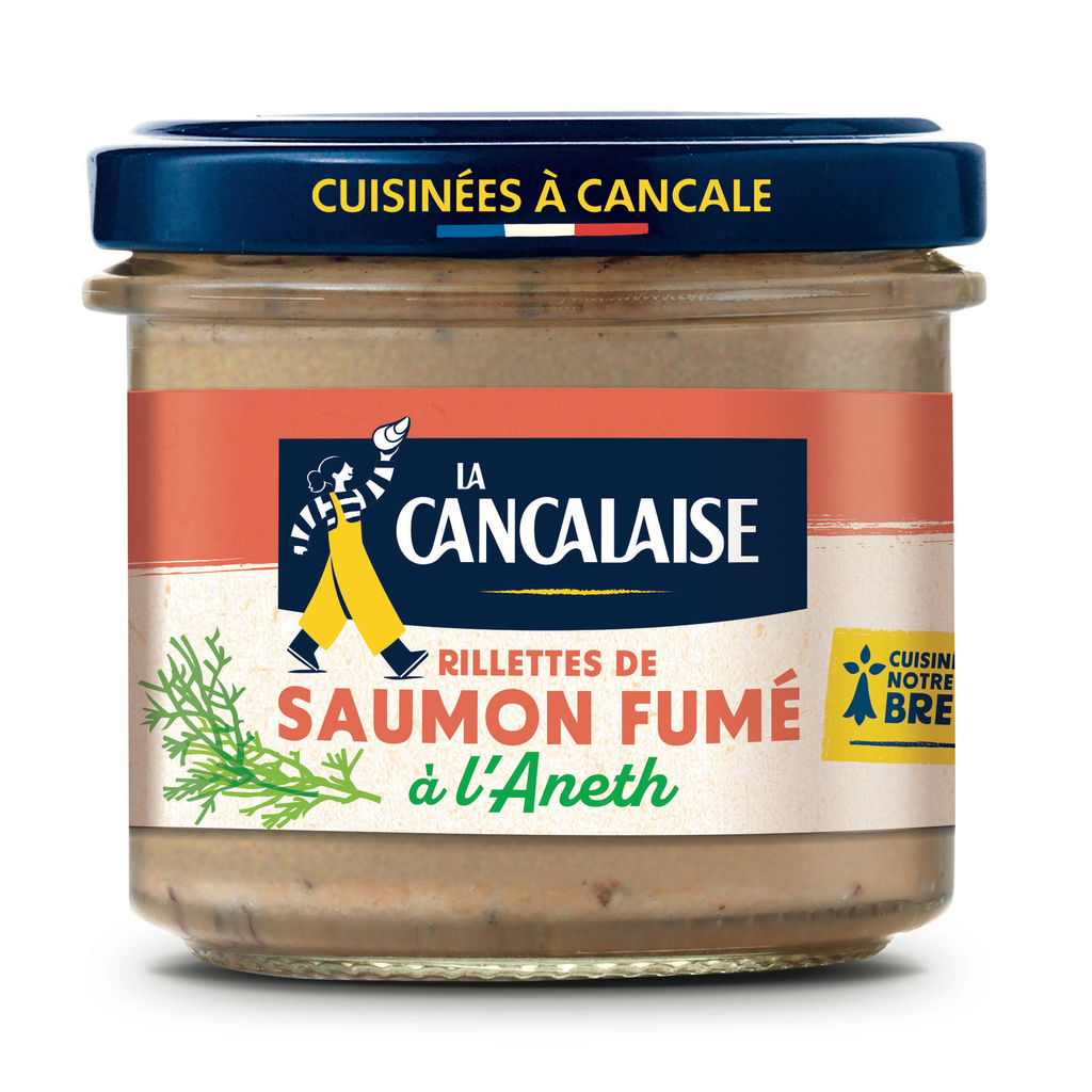 LA CANCALAISE Rillettes de saumon fumé à l'aneth 100 g