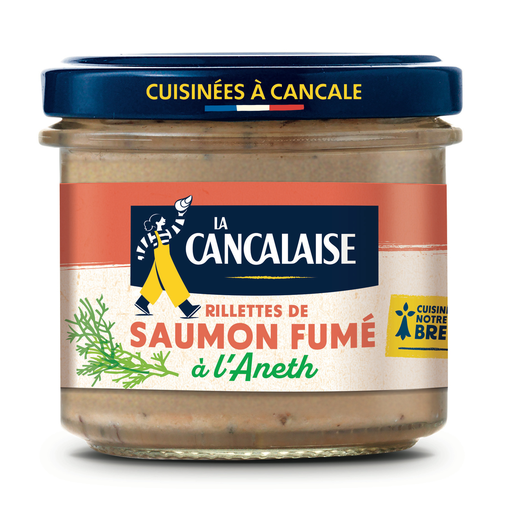 [3760023263963] LA CANCALAISE Smoked Salmon Rillettes with Dill 100 g