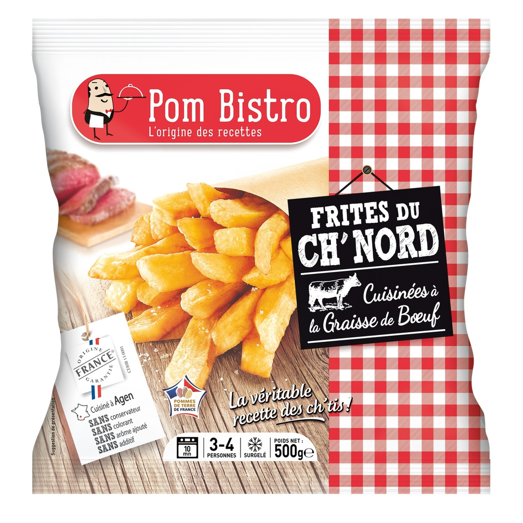 POM BISTRO Batatas fritas do norte com gordura de vaca ao forno 500 g