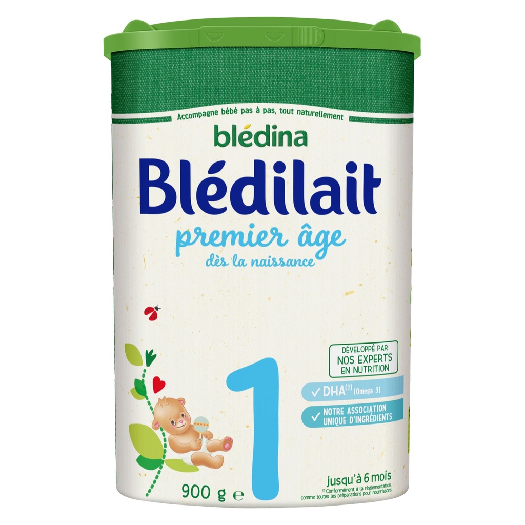 Blédina Baby Milk Blédilait 1st Age From Birth To 6 Months: Box Of 900G