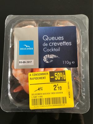 [3760036820801] DELICEMER Cocktail Shrimp Tails 110 g