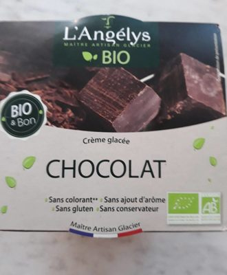 L'ANGÉLYS Glace Bio Chocolat 300 g