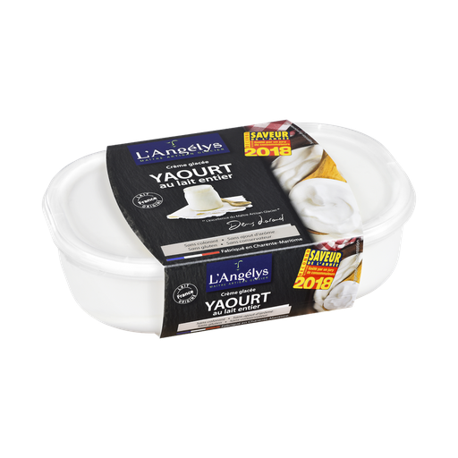 [3760039982391] L'ANGELYS Crème glacée au yaourt 0.45 kg