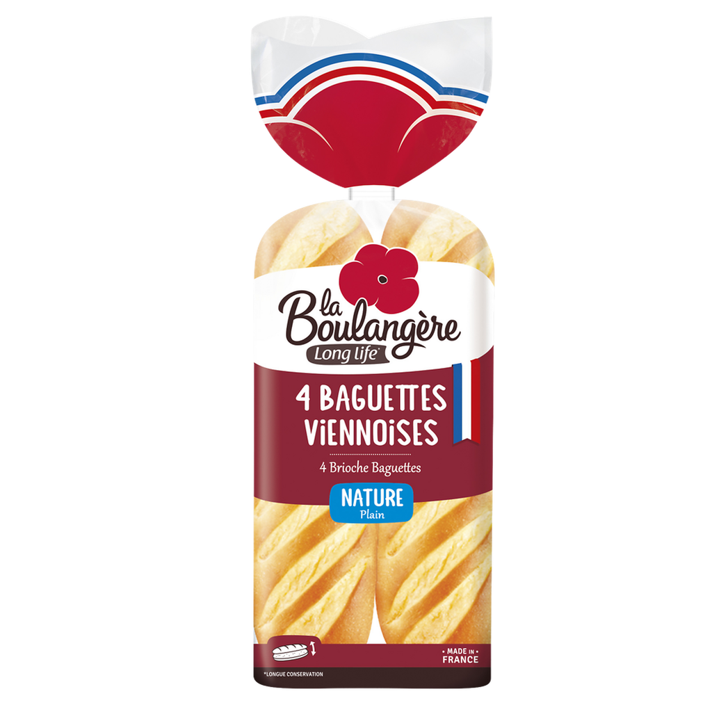 LA BOULANGERE Baguettes vienesas 4 unidades 340 g