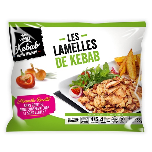 [3760051584375] FRANCE KEBAB Le lamelles 400 g