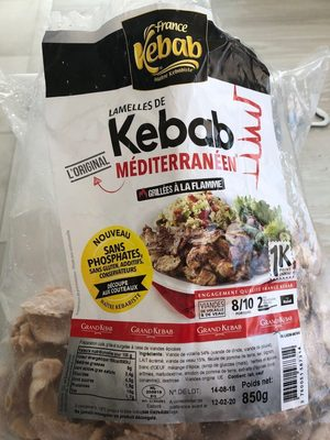 [3760051587314] FRANCE KEBAB Tiras de carne kebab sin fosfato 850 g