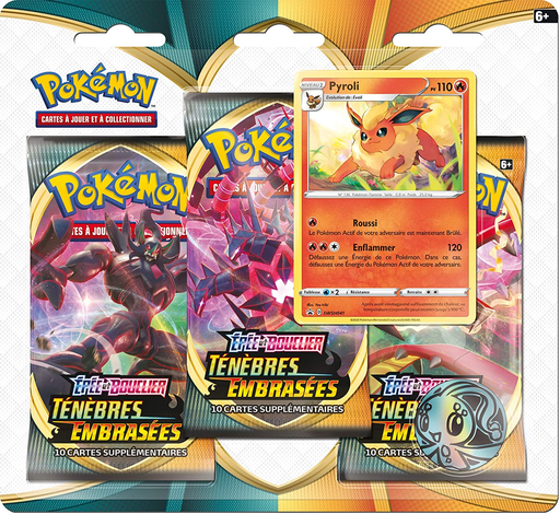 [0820650552441] ASMODEE Pokemon Espada e Escudo-Escuridão Incandescente (Eb03): 3 Boosters Pokemon