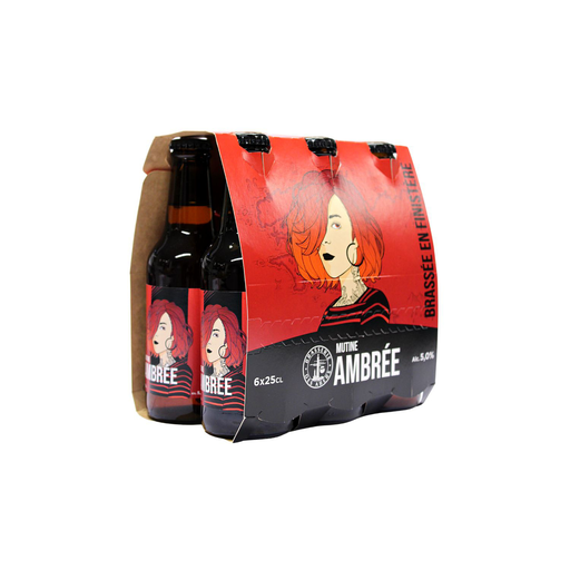 [3760056806229] BRASSERIE DES ABERS Cerveza Mutine Ambrée 1,5 L