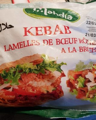 [3760059787150] MAHDIA Tiras de Kebab de Ternera Asada 500g