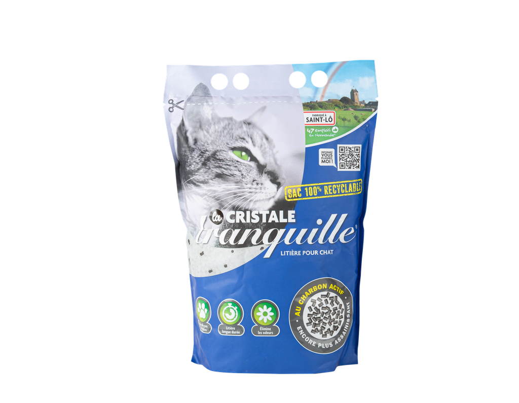 TRANQUILLE Litière La Cristale pour chat 4 L