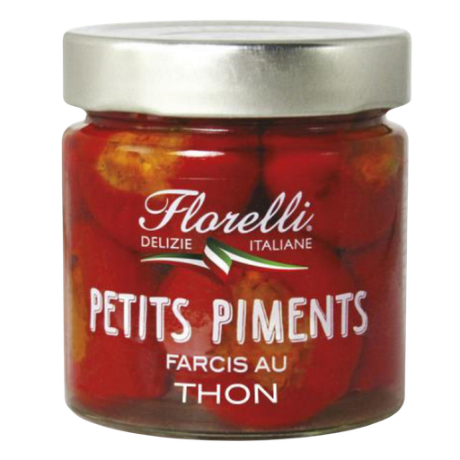 [3760077534613] ITAL PASSION Pequenos pimentos recheados com atum FLORELLI 190 g