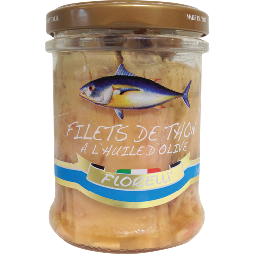 [3760077534620] FLORELLI Tuna Fillet in Olive Oil 140 g