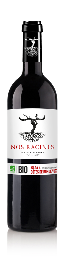 NOS RACINES F. RAYMOND Famille Nos BIO 2023 Blaye Côtes de Bordeaux AOP Tinto 75 cl