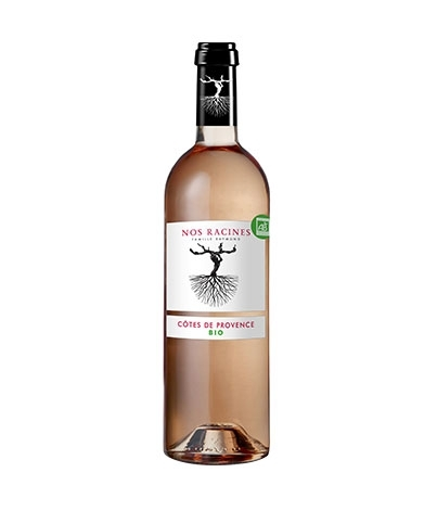 [3760077989444] RACINES BIO Famille Raymond Nos 2019 Côtes de Provence AOP Rosé 75 cl
