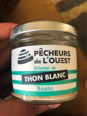 [3760079090421] PÊCHEURS DE L'OUEST Tuna Rillettes Garlic Basil 90 g