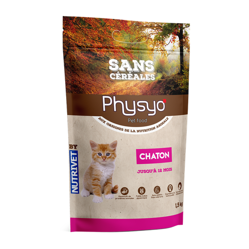 [3760080533450] PHYSYO PET FOOD Grain-Free Kitten Kibble 1.5 kg